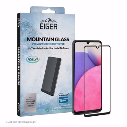 Picture of Eiger Eiger Mountain Glass Screen Protector 3D for Samsung Galaxy A33 5G in Clear/ Black