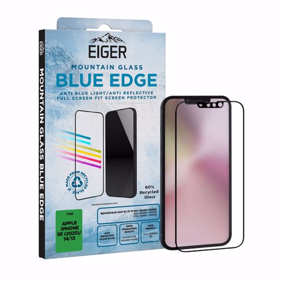 Picture of Eiger Eiger Mountain Blue EDGE Screen Protector GRS for iPhone 16e/ 14/ 13